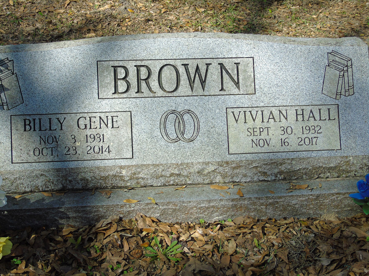 Headstone for Brown, Vivian Hall
